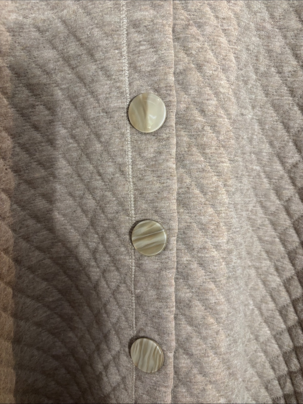 NWT Soft Surroundings Brown Quilted Hooded Jacket Coat Large L Boho Comfort - Picture 7 of 10
